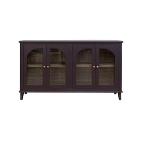 IFD Genova Plum 4 Glass Doors Console