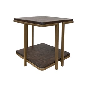 IFD Onix Mahogany Brown End Table