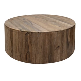 IFD Balam Almond Barrel Brown Cocktail Table