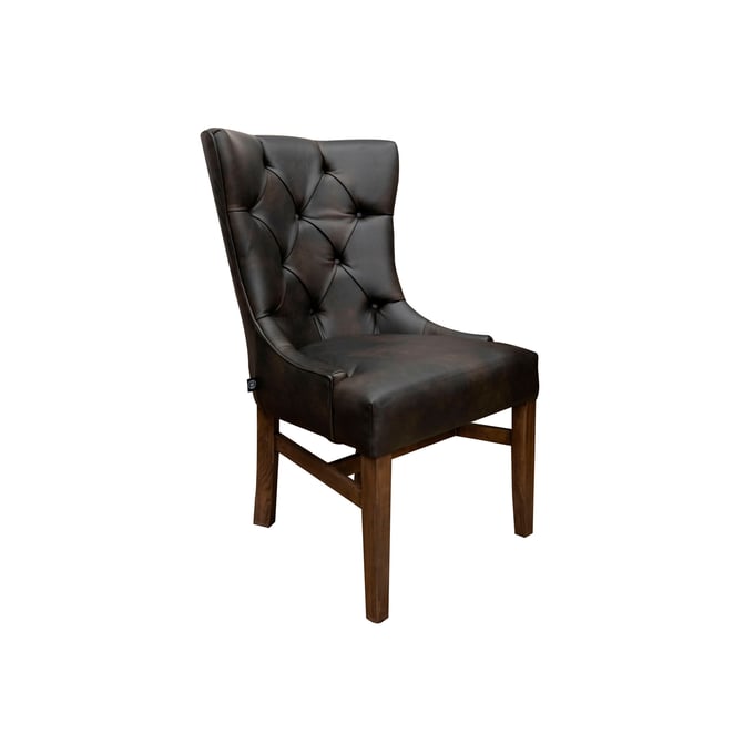 2 IFD Olivia Licorice Upholstered Chairs IFD-1091CHUBK