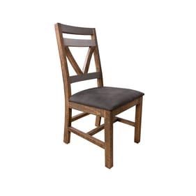 2 IFD Loft Brown Two Tone Gray Chairs