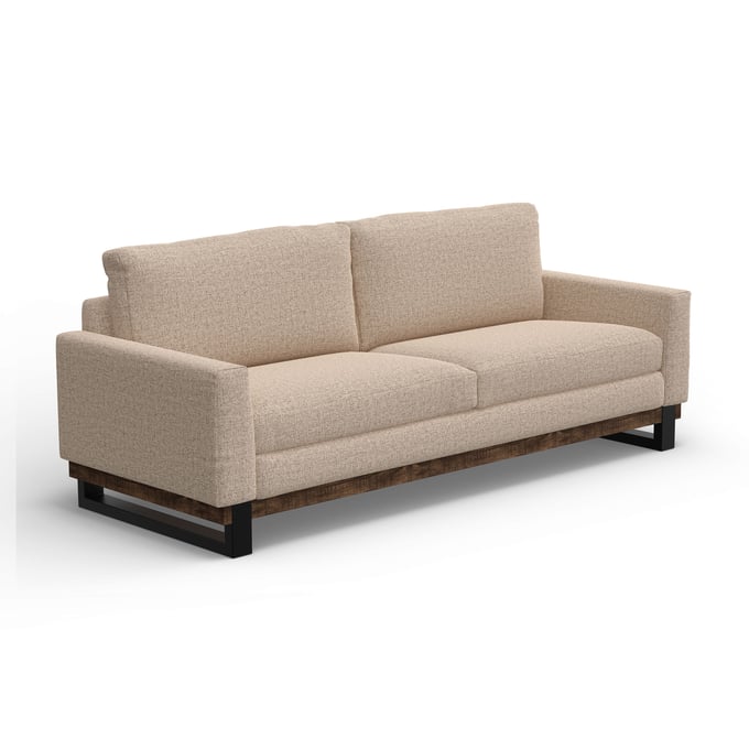 IFD Blackburn Capuccino Brown Metal and Wood Base Sofa IFD-IUP778-SOF-175