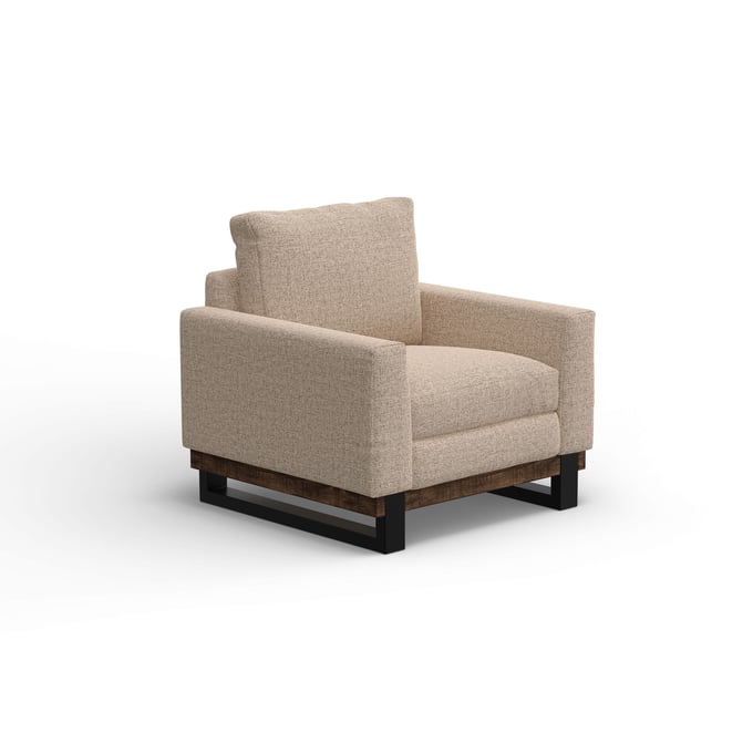 IFD Blackburn Capuccino Brown Metal and Wood Base Armchair IFD-IUP778-ACH-175