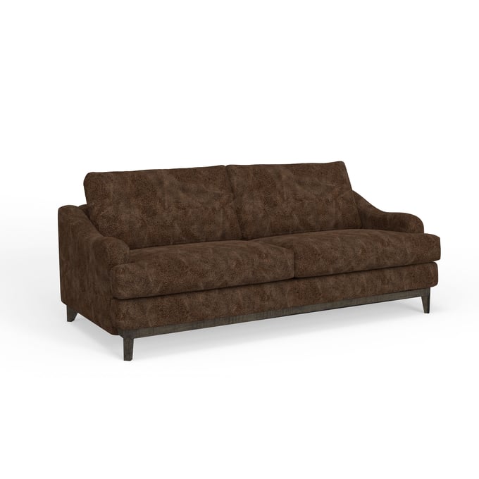 IFD Alfa Chocolate Brown Wooden Frame and Base Sofa IFD-IUP635-SOF-212