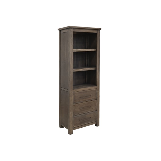 IFD Novus lodge Walnut Brown 3 Drawer Bookcase IFD-2311BKS