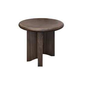 IFD Novus Lodge Walnut Brown Round End Table