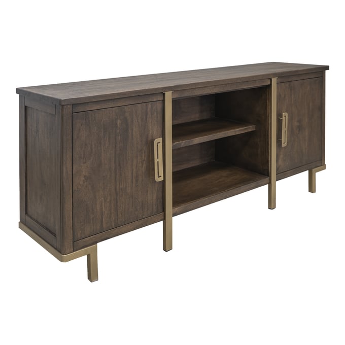 IFD Onix Mahogany Brown 2 Door TV Stand IFD-3211STN70