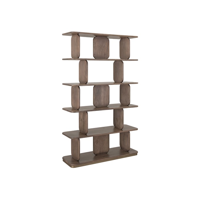 IFD Mezquite Brown 5 Shelves Bookcase IFD-6621BKS