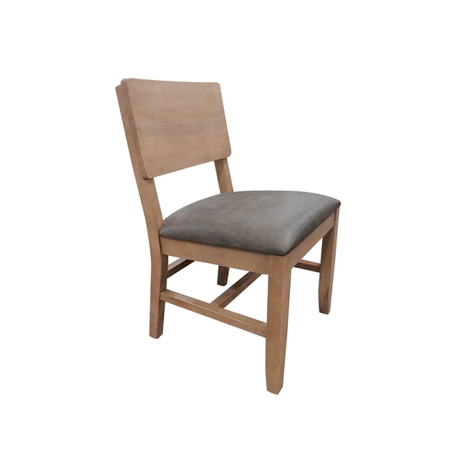 2 IFD Natural Parota Brown Wooden Chairs IFD-8682CHR