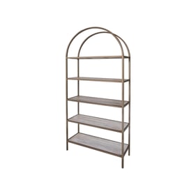 IFD Sahara Cream Caramel 5 Shelves Bookcase