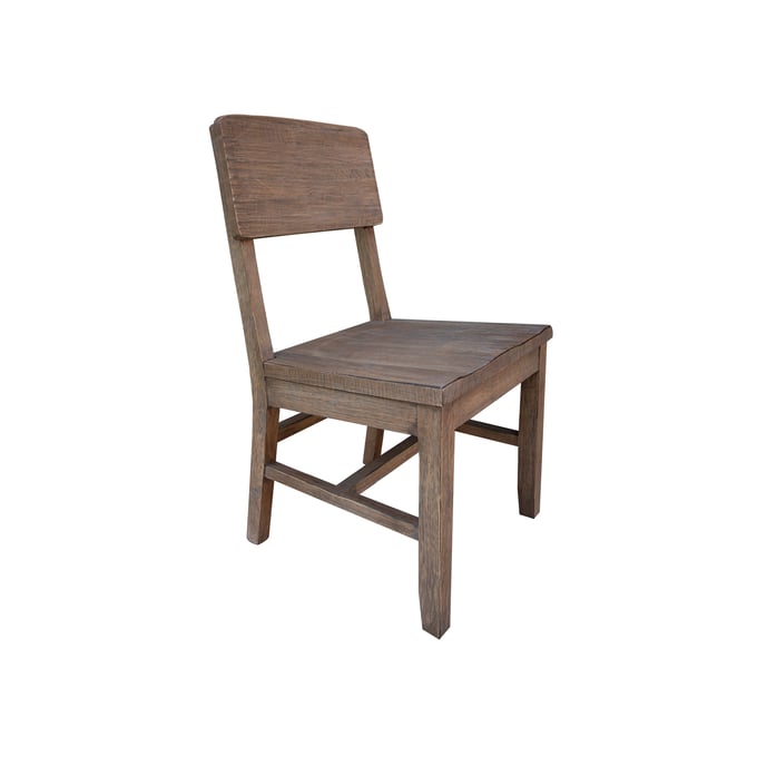 2 IFD Sahara Brown Wood Seat Chairs IFD-2951CHR