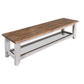 IFD Pueblo Light Gray Brown Bench