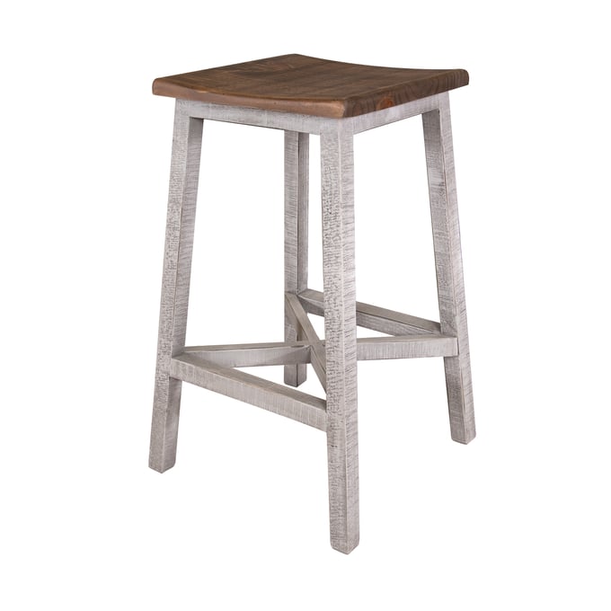 IFD Pueblo Light Gray Brown 24 Stool IFD-3401STL24