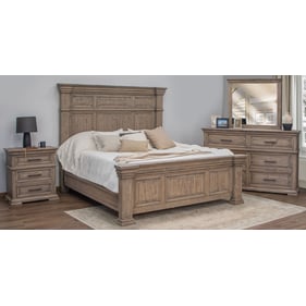 IFD Royal Sandy Brown 4pc Queen Bedroom Set