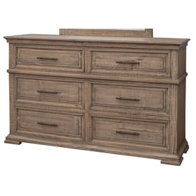 IFD Royal Sandy Brown 6 Drawers Dresser