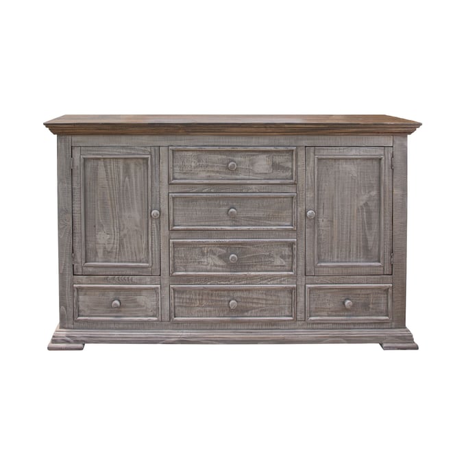 IFD Catalina Weathered Gray 6 Drawer Dresser IFD-4021DSR