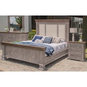 IFD Catalina Weathered Gray 2pc King Bedroom Set