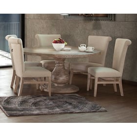 IFD Bonanza Round 7pc Dining Room Set