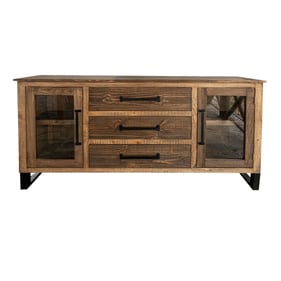 IFD Olivo Natural Brown 3 Drawer Buffet