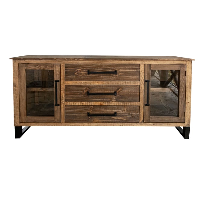 IFD Olivo Natural Brown 3 Drawer Buffet IFD-5411BFF