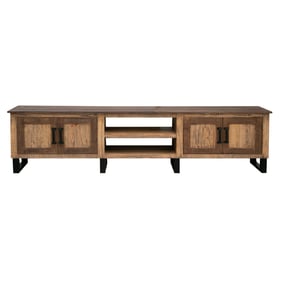 IFD Olivo Natural Brown 4 Door 93 Inch TV Stand