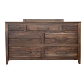 IFD San Luis Deep Brown Warm Gray 7 Drawer Dresser