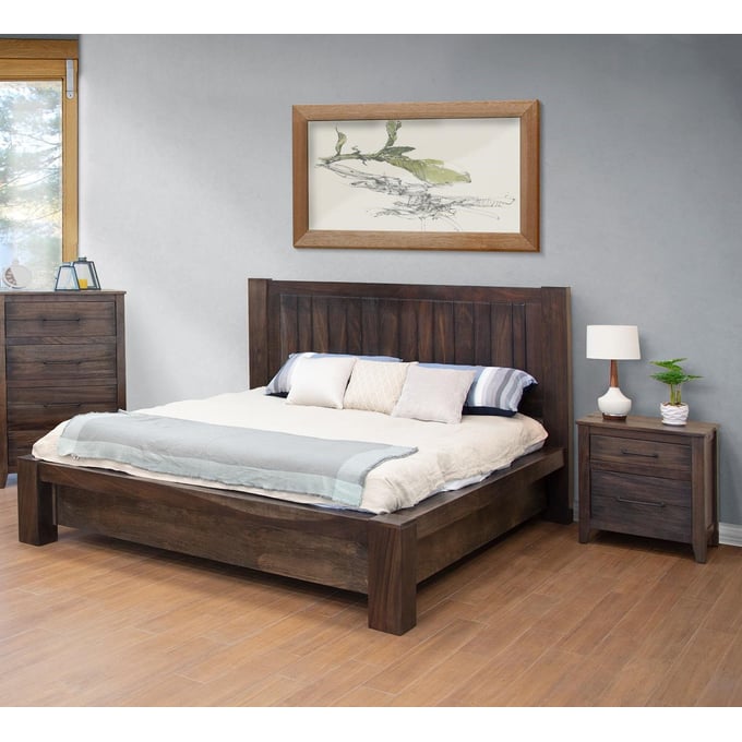 IFD San Luis 2pc King Bedroom Set IFD-6021HBD-K-BR-S1