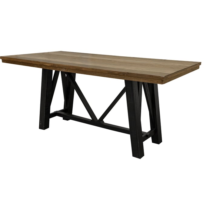 IFD Loft Two Tone Gray Brown Counter Height Table Base IFD-6441CTBBA