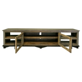 IFD Loft Two Tone Gray Brown 2 Door 93 Inch TV Stand