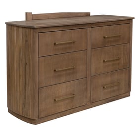 IFD Mezquite Brown 6 Drawer Dresser