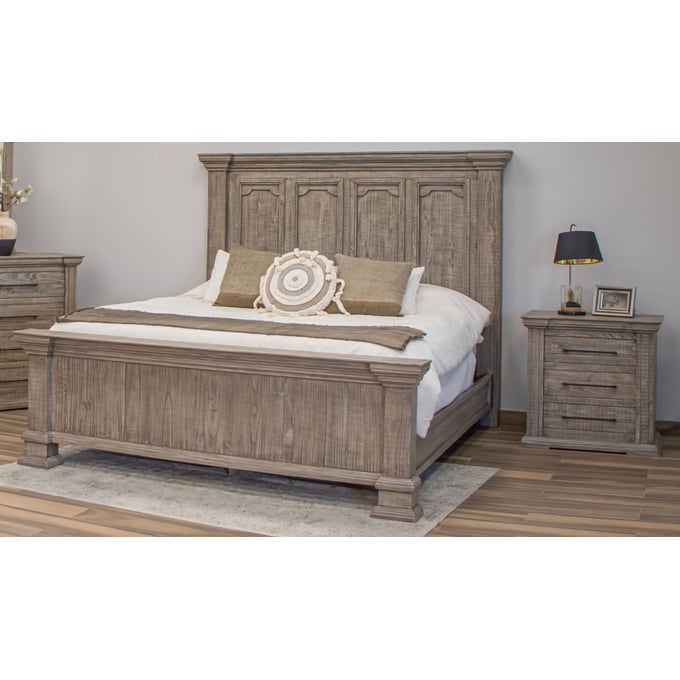 IFD Tower Oyster Gray 2pc King Bedroom Set IFD-7281-EK-BR-S1