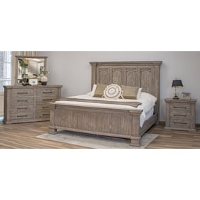 IFD Tower Oyster Gray 4pc King Bedroom Set