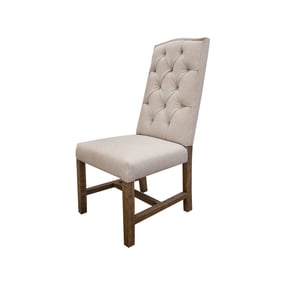 2 IFD Aruba Brown Ivory Upholstered Chairs