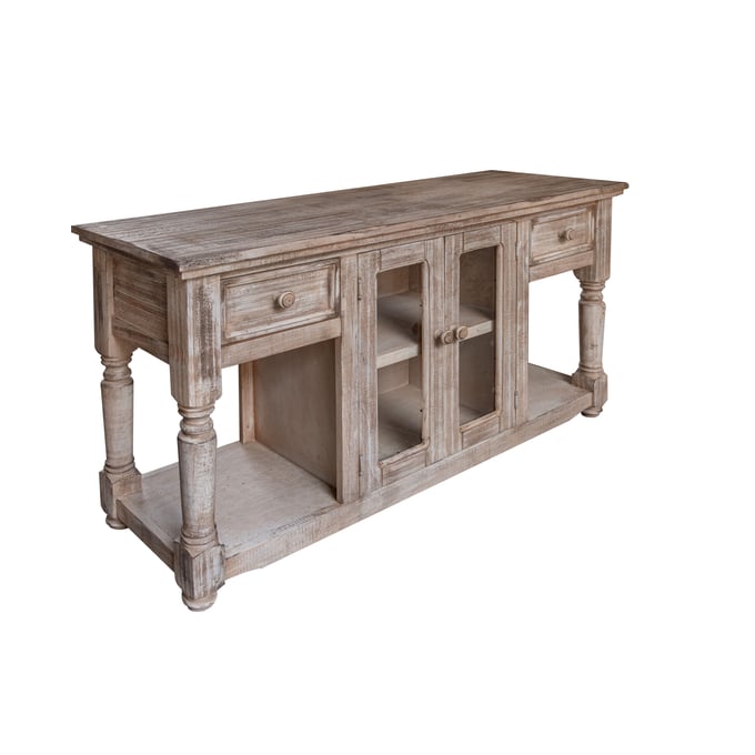 IFD Aruba Drift Sand 2 Drawer Sofa Table IFD-7331SOFDS