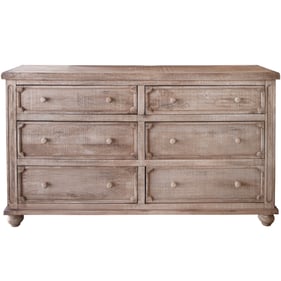 IFD Aruba Natural 6 Drawer Dresser