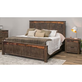 IFD Blackburn Black Copper 2pc King Bedroom Set