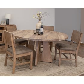 IFD Natural Parota Brown Cappuccino 5pc Dining Room Set