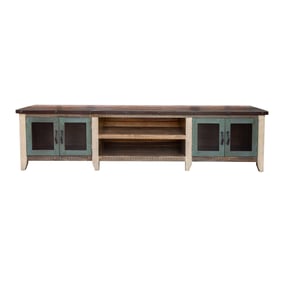 IFD Antique 4 Door 93 Inch TV Stand