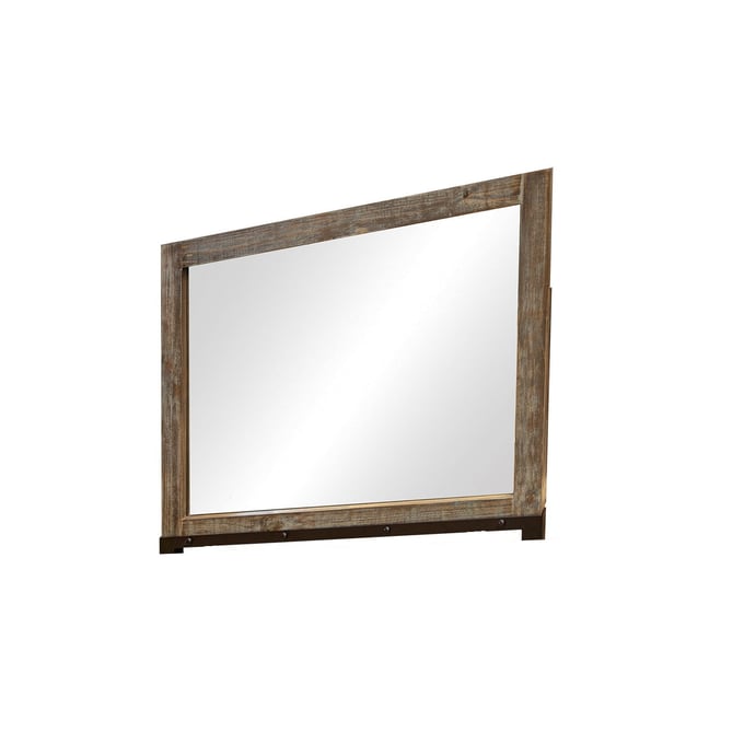 IFD Antique Hand Distressed Wood Mirror IFD-966MIRR