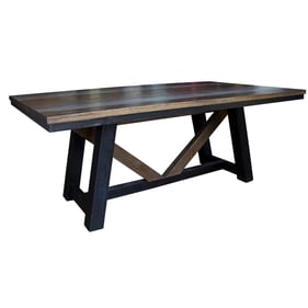 IFD Antique Two Tone Gray Brown Dining Table