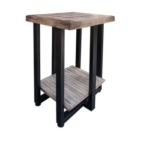 IFD Old Wood Drift Sand Chairside Table