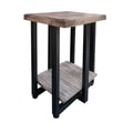 Chairside Table w/ Iron Base