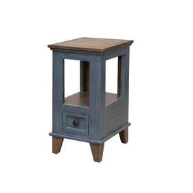 IFD Toscana Translucent Blue Brown Chair Side Table