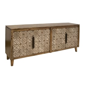 IFD Talavera Brown Beige 4 Doors Console