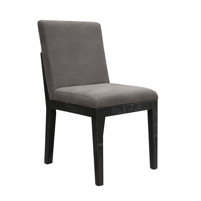 2 IFD Blacksmith Truffle Brown Oil Black Upholstered Chairs IFD-2321CHUBK