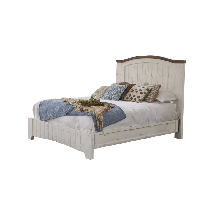 IFD Pueblo White Queen Bed IFD-360HDBD-Q-BED