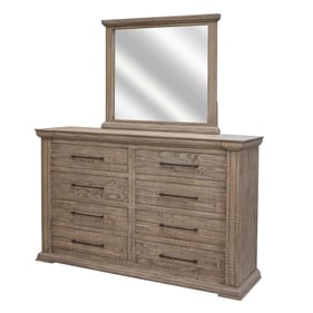 IFD Tower Oyster Gray Dresser and Mirror