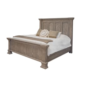 IFD Tower Oyster Gray King Bed