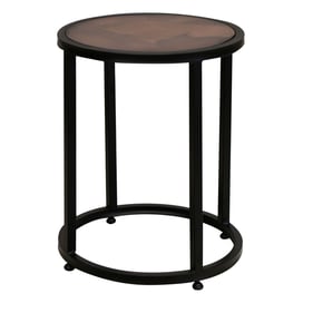 IFD Blackburn Black Copper End Table