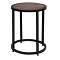 End Table w/ Copper Top & Iron Base.